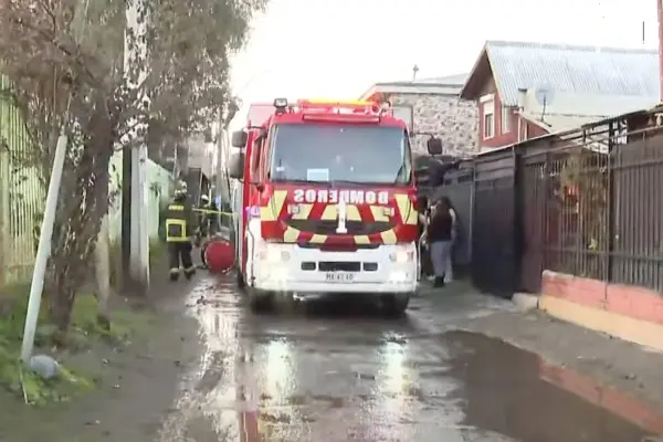Incendio en San Bernardo ,Captura de pantalla