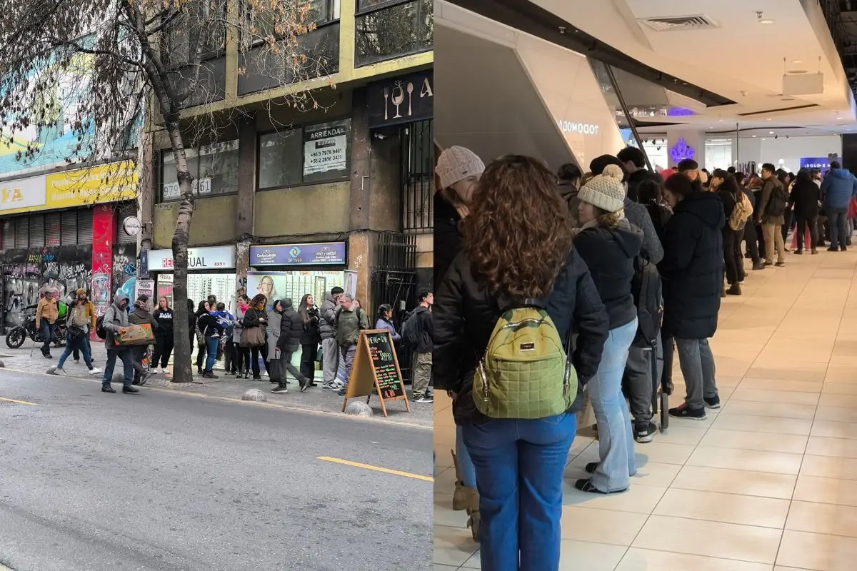 Largas filas en las distintas tiendas Corona, red X