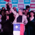 Jeannette Jara en su discurso tras el triunfo, Agencia Uno