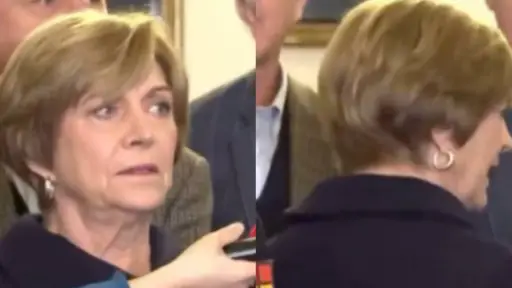 Evelyn Matthei se volvió a irritar con la prensa, Captura