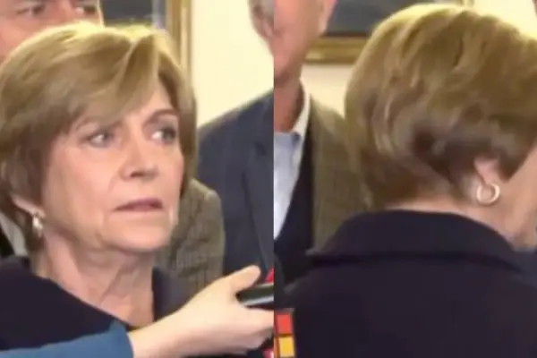 Evelyn Matthei se volvió a irritar con la prensa ,Captura