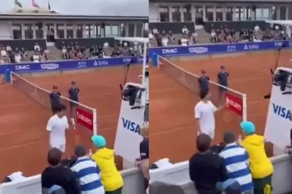 Cristian Garín terminó con polémica su participación en el ATP de Bastad ,Captura  