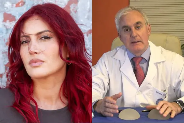 Karen Paola y doctor Pedro Vidal ,Archivo