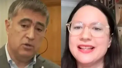 Fuerte cruce entre Mario Desbordes e Irací Hassler en Mucho Gusto, Captura | Mucho Gusto 