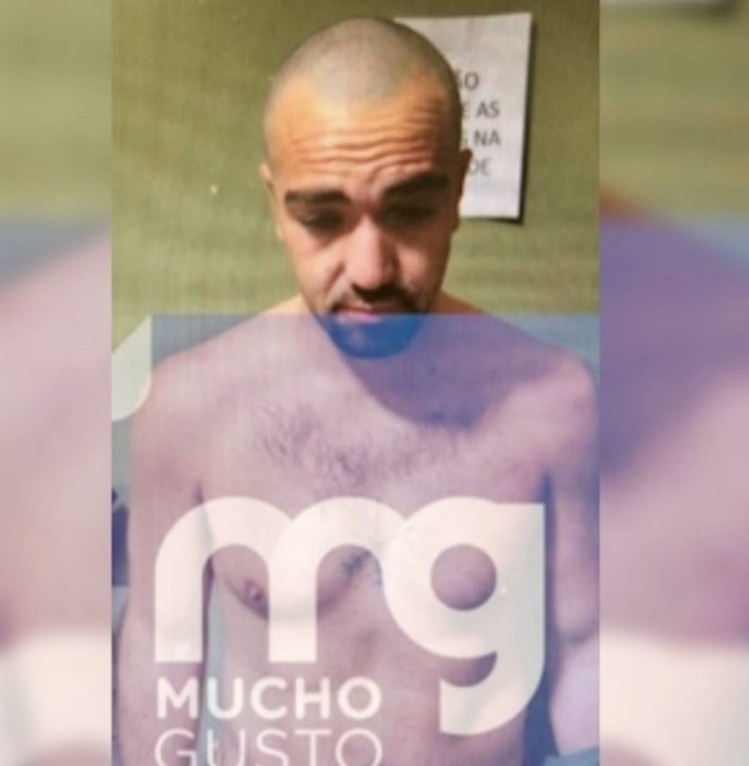 Así se ve Martín de los Santos preso en Brasil. - Mega