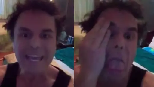 El agresivo video del primo de Martín de los Santos, Instagram