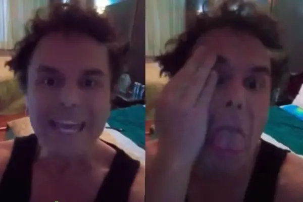 El agresivo video del primo de Martín de los Santos ,Instagram