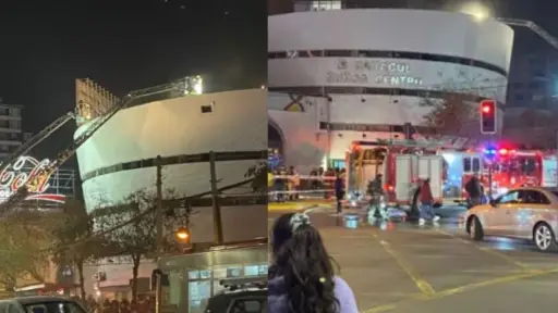 Un incendio afectó al Caracol Ñuñoa, red X