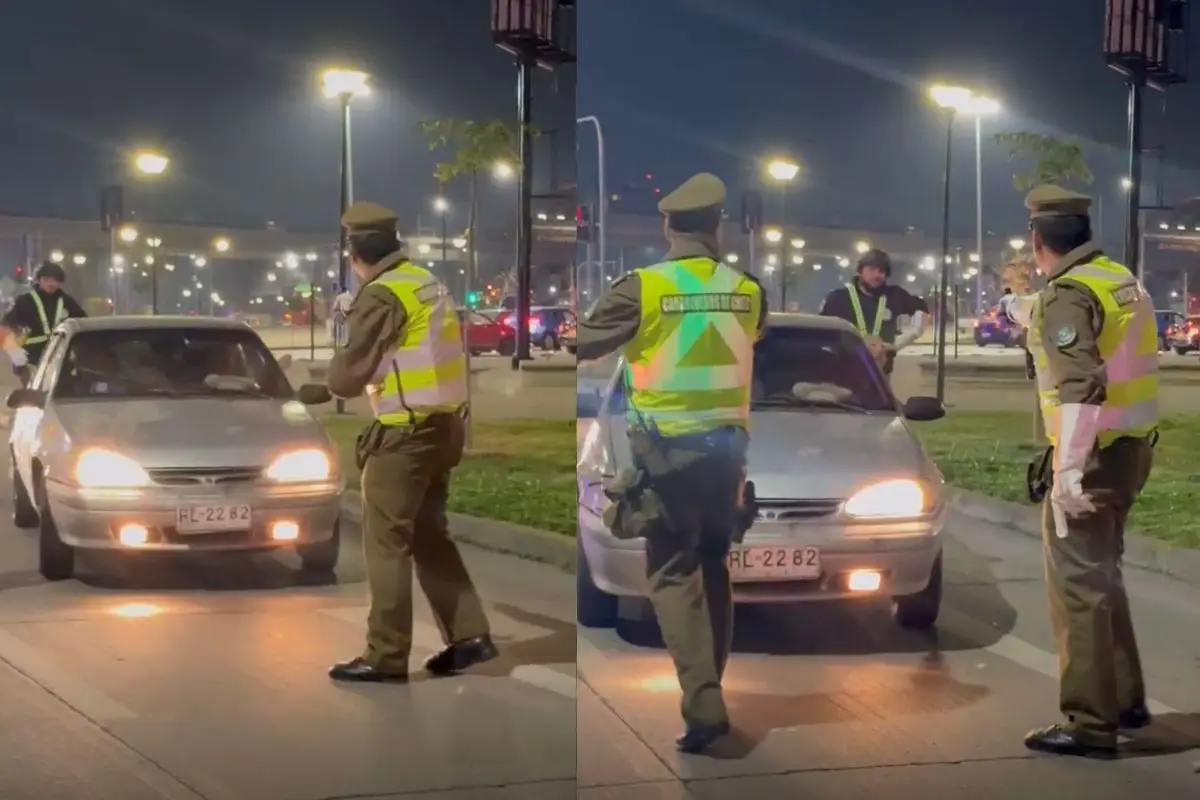 Personal de Carabineros se vio en la obligación de desenfundar sus armas, Captura