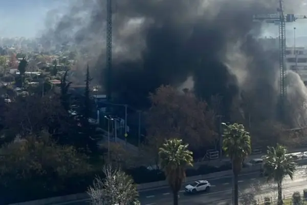 Incendio en Vitacura ,Redes Sociales