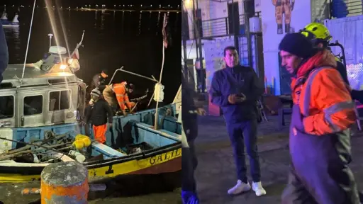 Pescadores de volvieron a tierra en Horcón, Captura