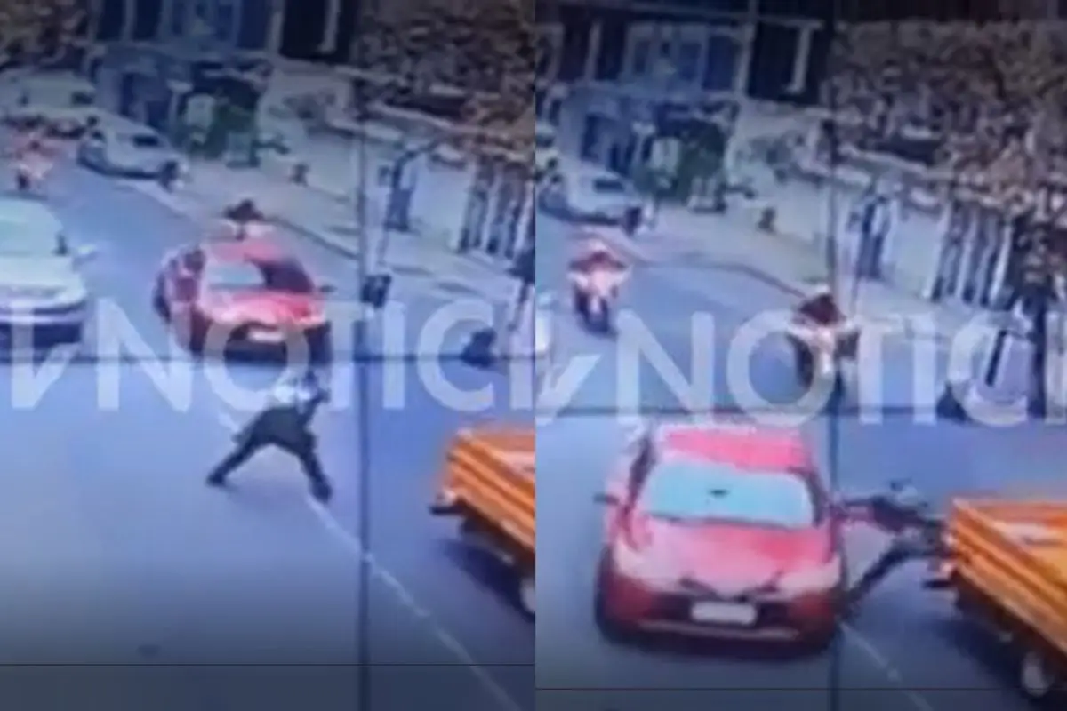 El vehículo no se detuvo pese a la advertencia policial, Captura