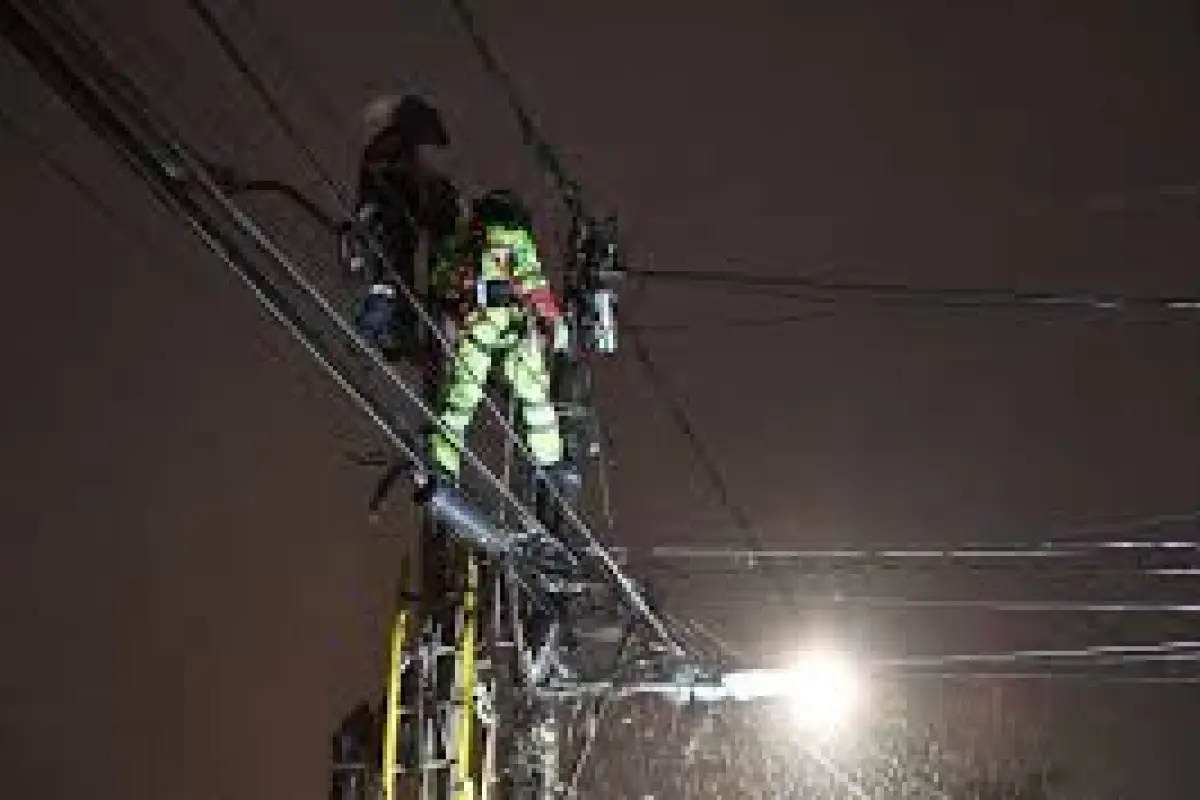 Lluvia corte de luz ,    