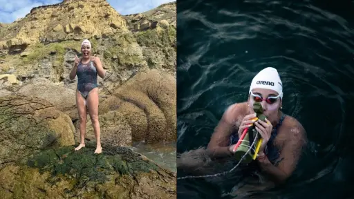 Bárbara Hernández en el Canal de la Mancha, Cedida