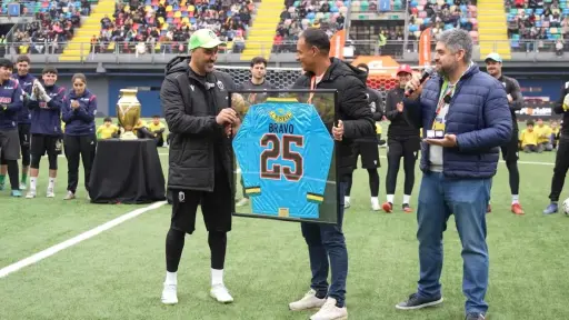 Claudio Bravo realizó su despedida en La Florida, Cedida