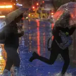 Lluvia en Santiago