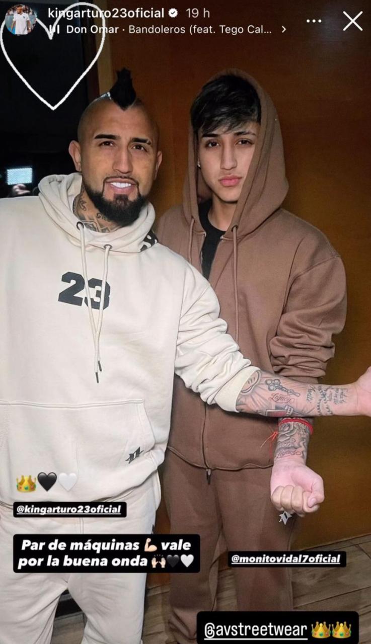 Arturo Vidal se hizo el mismo tatuaje que su hijo - Instagram