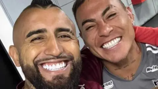 Arturo Vidal y Eduardo Vargas cuando jugaban en Brasil, Instagram
