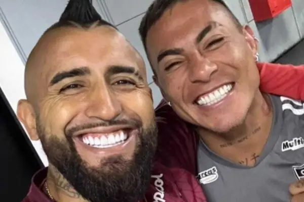 Arturo Vidal y Eduardo Vargas cuando jugaban en Brasil ,Instagram