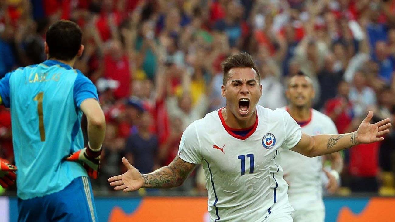 Eduardo Vargas y el gol vs. España - Redes sociales