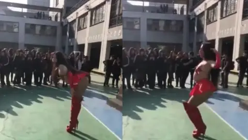 Show drag en el Instituto Nacional, Captura