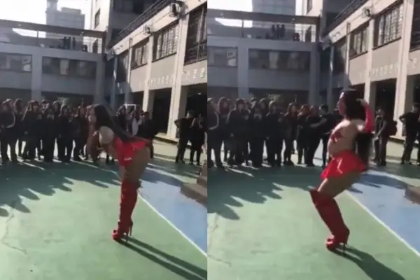 Show drag en el Instituto Nacional ,Captura
