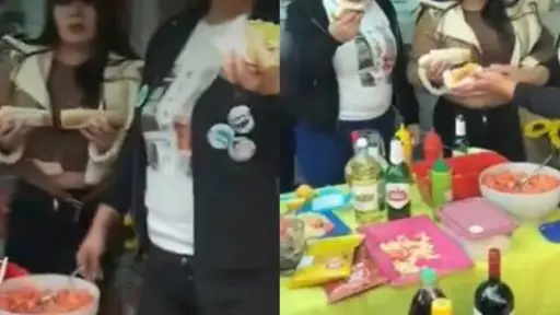 Viral de familia realizando completada en cementerio , Redes sociales | X