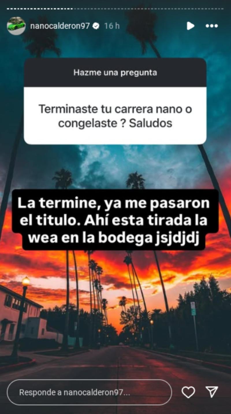 Esto hizo Nano Calderón con su título universitario - Nano Calderón | Instagram