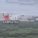 Primeras imágenes de tsunami en Rusia, Captura