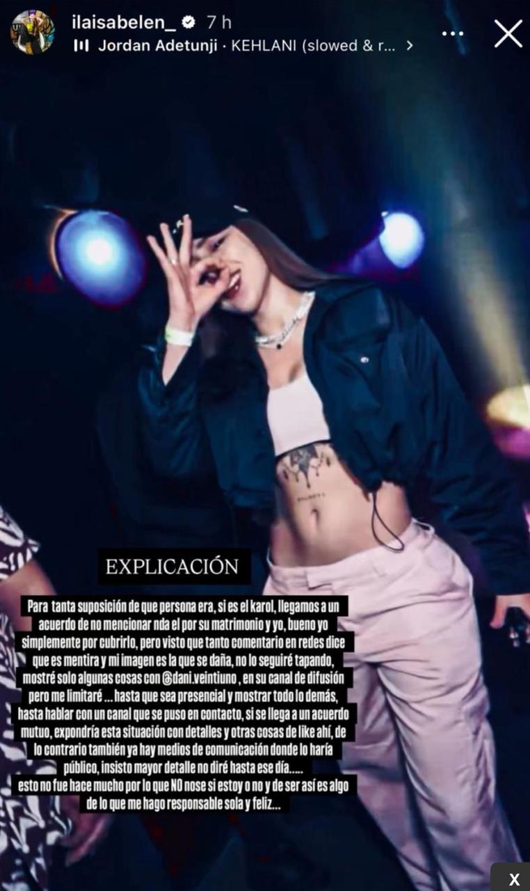 Dj Isi Glock lanzó bomba que involucra a Karol Lucero - Instagram