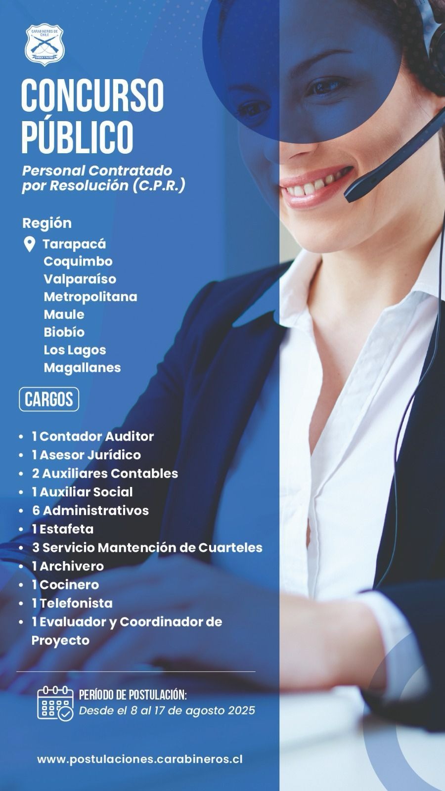 Concurso público Carabineros de Chile - Carabineros de Chile