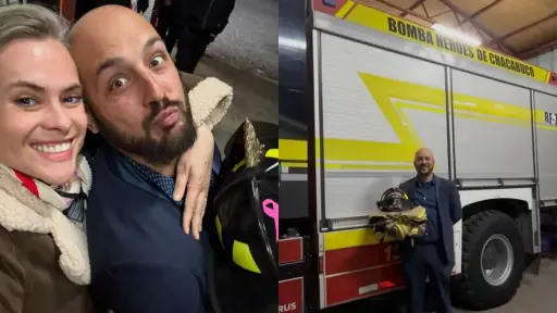 Federico Koch se incorpora como voluntario de Bomberos de Colina,    