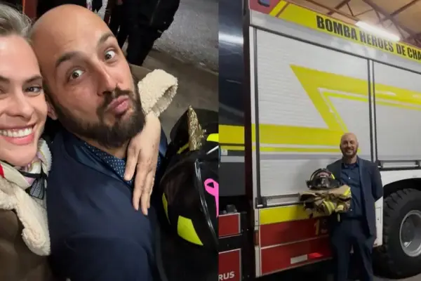 Federico Koch se incorpora como voluntario de Bomberos de Colina ,   