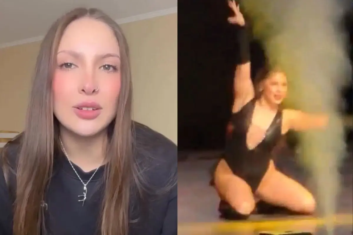 Bailarina fue parte del show para el Día del Niño, Captura