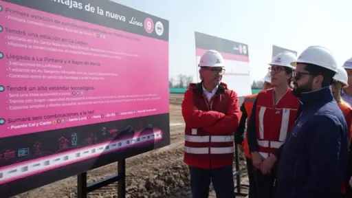 El Presidente Boric dio inicio a los trabajos de Metro, Cedida