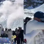 Ceremonia de revelación de sexo en Embalse El Yeso, Instagram