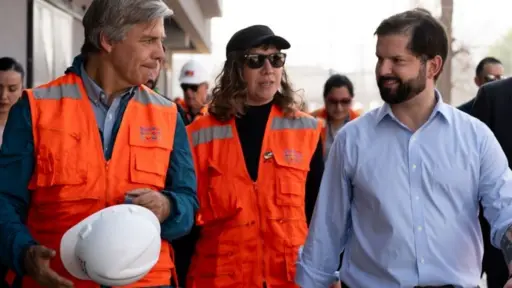 Mayne-Nicholls y Boric en la previa de Santiago 2023, Cedida