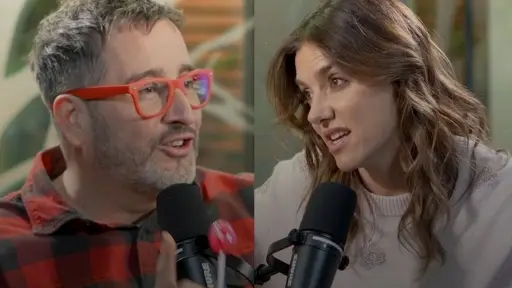 Eduardo y María Luisa en su podcast, Instagram