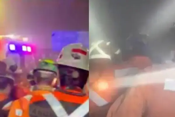 Dramático escape de mineros tras derrumbe en mina El Teniente ,Captura 