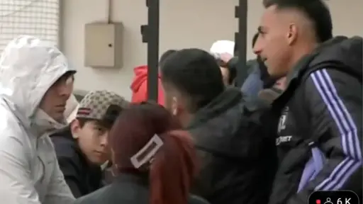Altercado de Javier Correa con hincha azul, Captura de pantalla 
