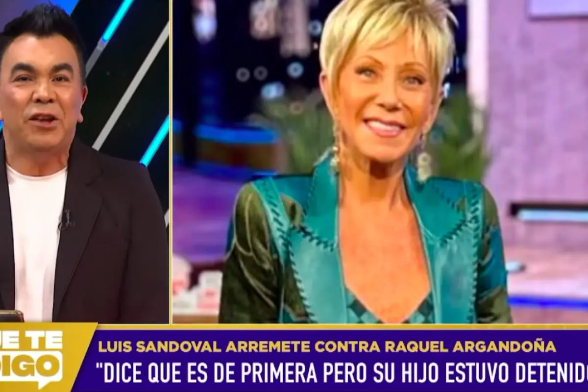Luis Sandoval arremete contra Raquel Argandoña y le recuerda su quiebre con sus hijos tras fuerte crítica, captura