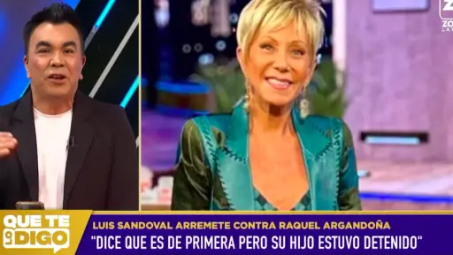 Luis Sandoval arremete contra Raquel Argandoña y le recuerda su quiebre con sus hijos tras fuerte crítica, captura
