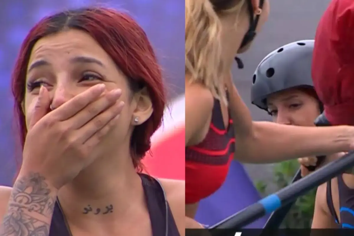 Televidentes condenan a Chilota por brutal empujón a Valentina en prueba de nominación en Mundos Opuestos, captura