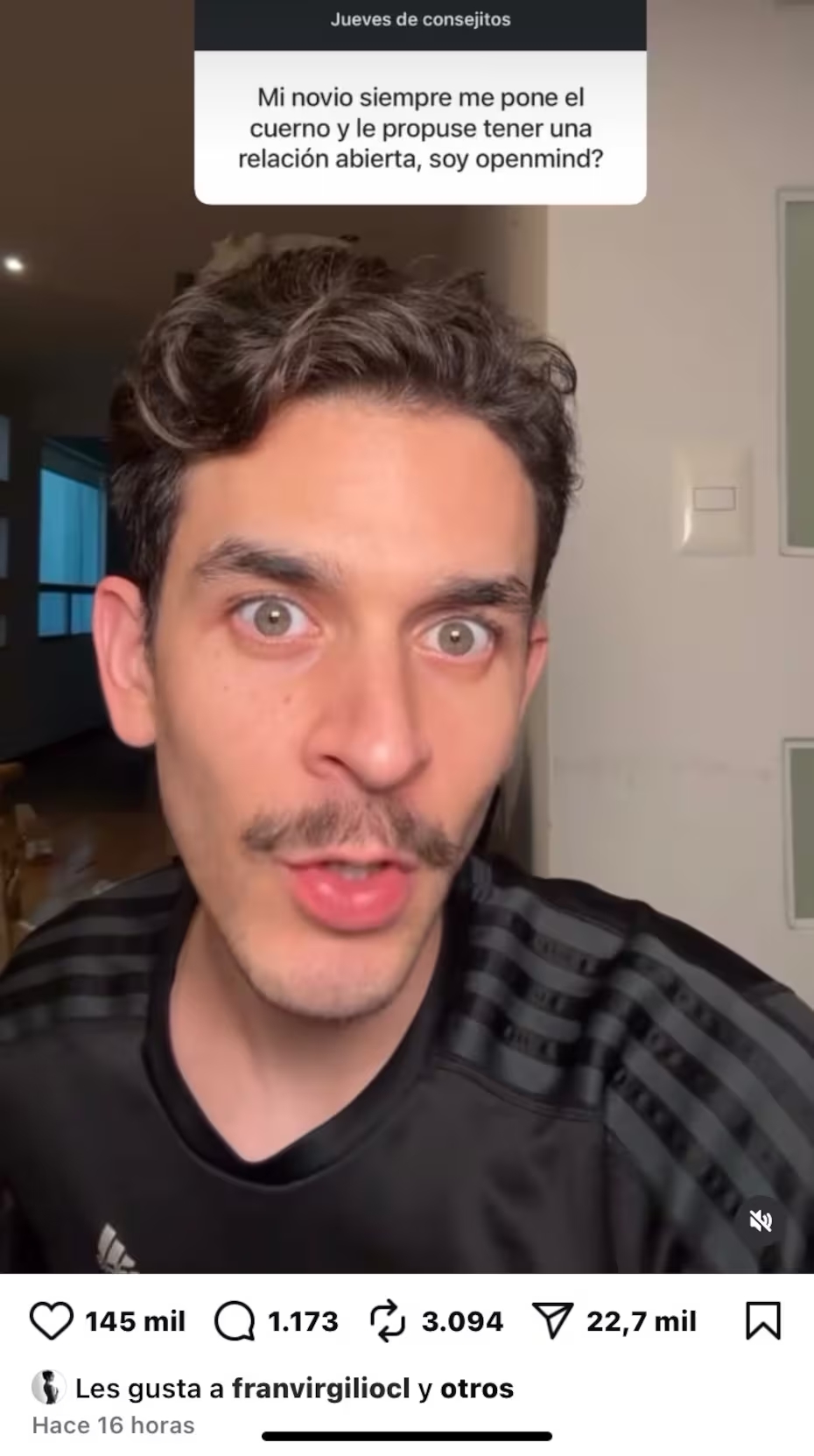 ¿Indirecta de Fran Virgilio a Karol Lucero? - Andrés Johnson | Instagram