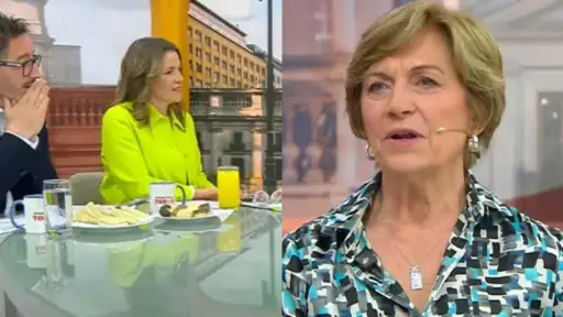 Tenso momento protagonizado por Evelyn Matthei y Monserrat Álvarez, Captura | TVN