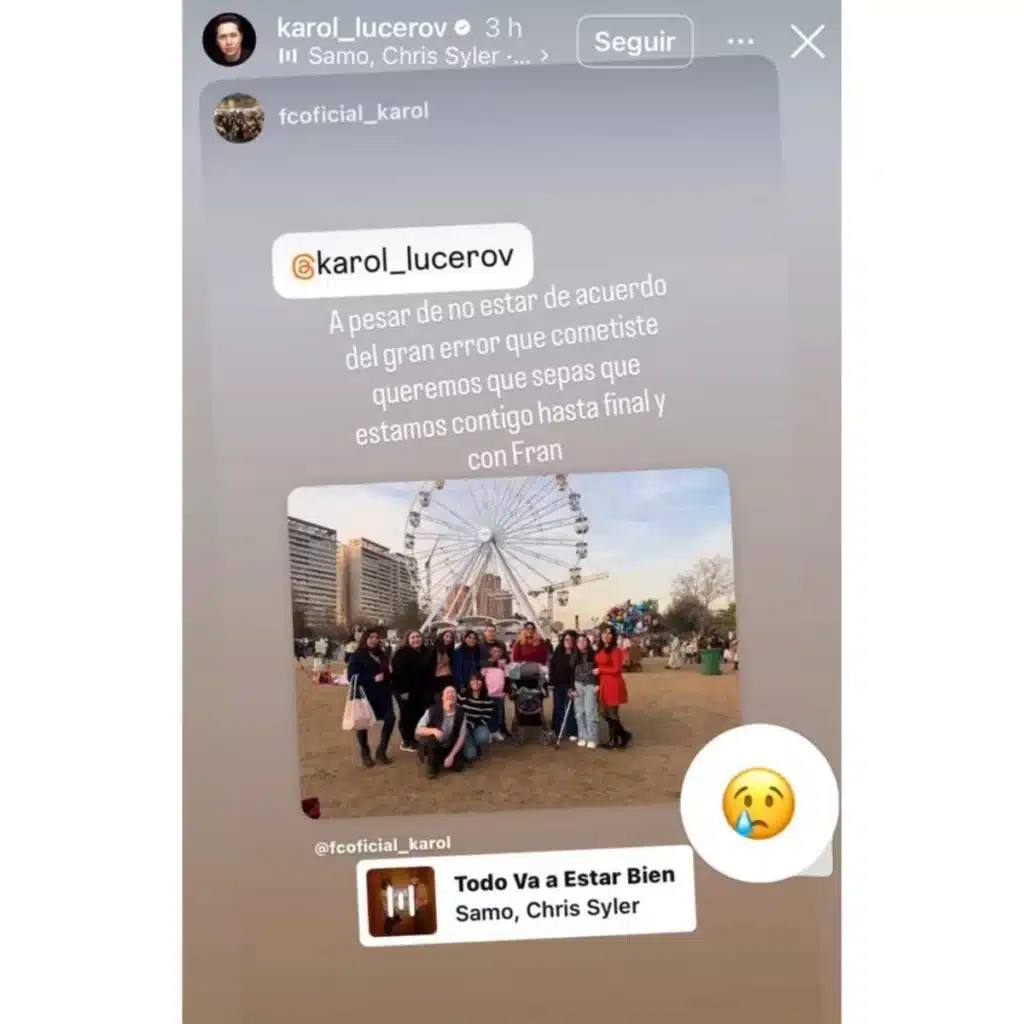 Fans Club de Karol Lucero le da su apoyo al comunicador - Fans Club Karol Lucero | Instagram