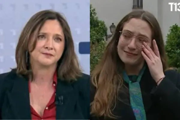 La emoción de Mónica Pérez ,Captura de pantalla