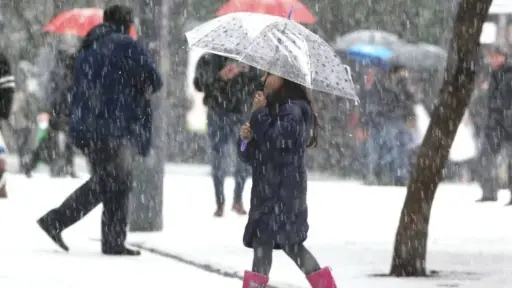 nieve en Santiago