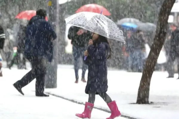 nieve en Santiago