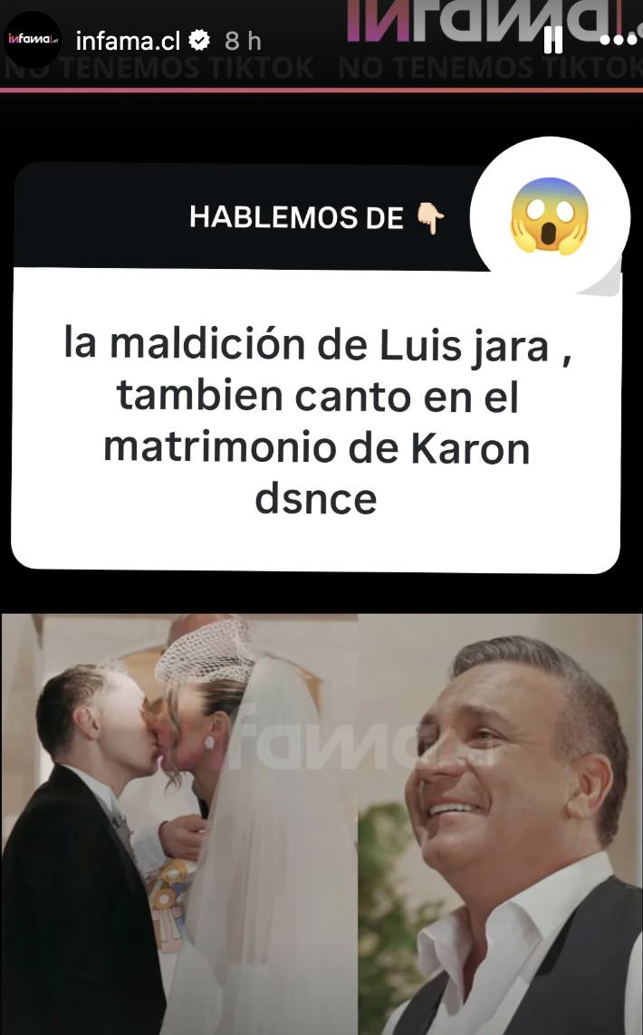 Infama recordó maldición de Luis Jara - Instagram